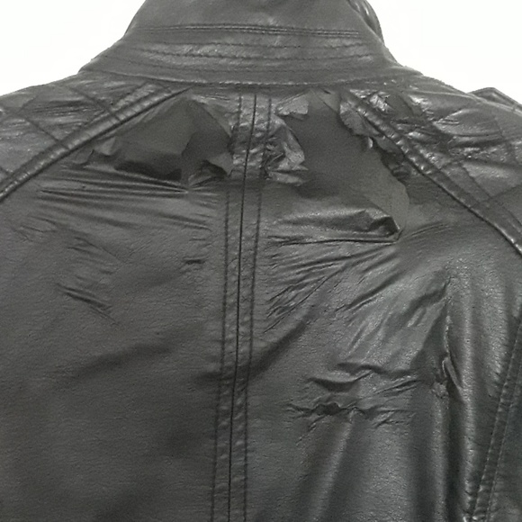 ABERCROMBIE AND FITCH Faux Leather Jacket - Picture 4 of 7